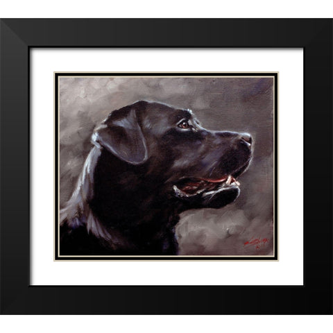 37 Black Modern Wood Framed Art Print with Double Matting by Silver, John