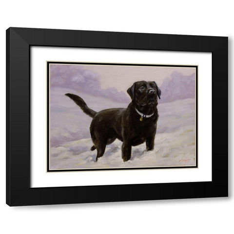 50 Black Modern Wood Framed Art Print with Double Matting by Silver, John