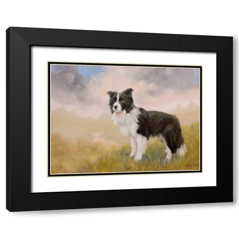 55 Black Modern Wood Framed Art Print with Double Matting by Silver, John