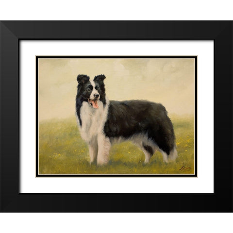 58 Black Modern Wood Framed Art Print with Double Matting by Silver, John