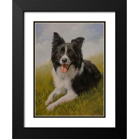 D060 Black Modern Wood Framed Art Print with Double Matting by Silver, John