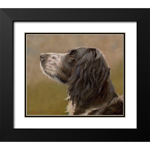 D061 Black Modern Wood Framed Art Print with Double Matting by Silver, John