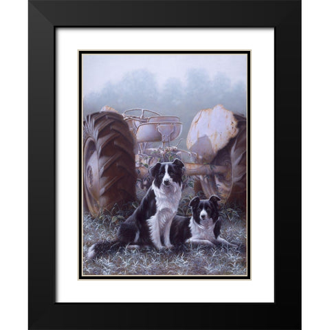 Heroes Of The Hills Black Modern Wood Framed Art Print with Double Matting by Silver, John