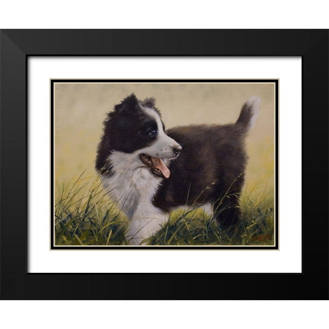 80 Black Modern Wood Framed Art Print with Double Matting by Silver, John