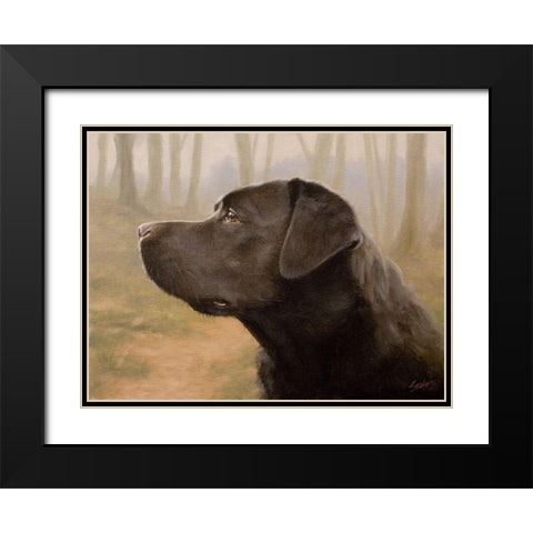 106 Black Modern Wood Framed Art Print with Double Matting by Silver, John