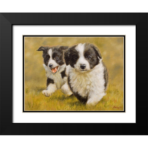 135 Black Modern Wood Framed Art Print with Double Matting by Silver, John