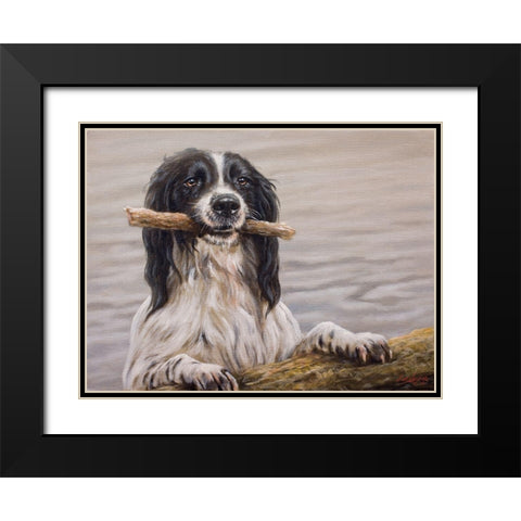 148 Black Modern Wood Framed Art Print with Double Matting by Silver, John