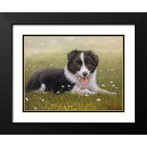 152 Black Modern Wood Framed Art Print with Double Matting by Silver, John