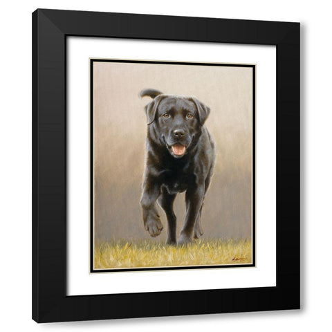 234 Black Modern Wood Framed Art Print with Double Matting by Silver, John