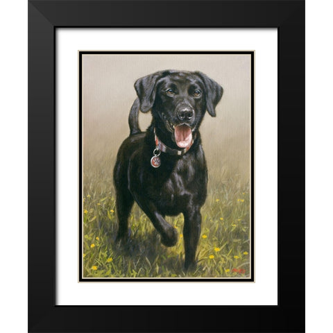 263b Black Modern Wood Framed Art Print with Double Matting by Silver, John