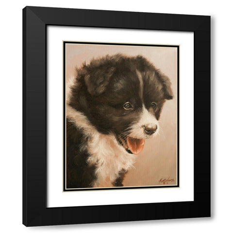 307 Black Modern Wood Framed Art Print with Double Matting by Silver, John