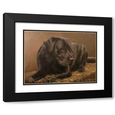 312 Black Modern Wood Framed Art Print with Double Matting by Silver, John