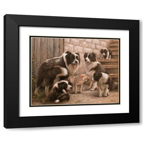 326 Black Modern Wood Framed Art Print with Double Matting by Silver, John