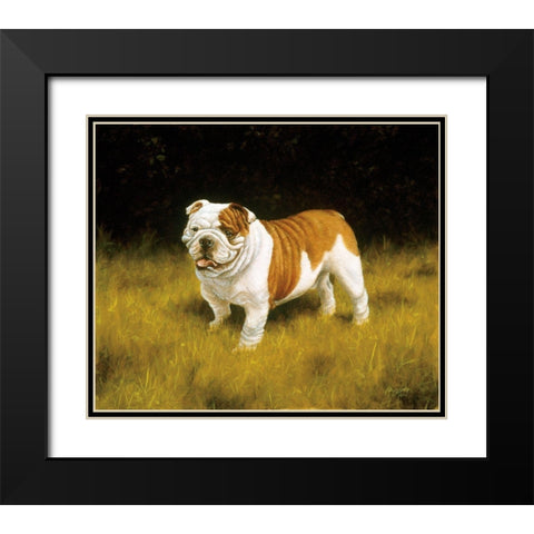 Js113-C Black Modern Wood Framed Art Print with Double Matting by Silver, John