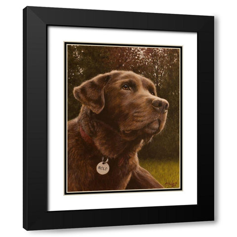 345 Black Modern Wood Framed Art Print with Double Matting by Silver, John