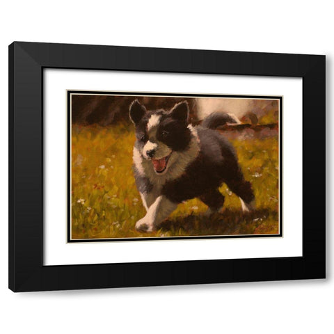 348 Black Modern Wood Framed Art Print with Double Matting by Silver, John