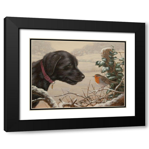 Close Encounters C906(L) Black Modern Wood Framed Art Print with Double Matting by Silver, John