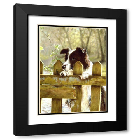 Jsm29-A Black Modern Wood Framed Art Print with Double Matting by Silver, John