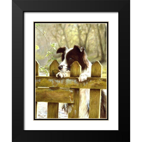 Jsm29-A Black Modern Wood Framed Art Print with Double Matting by Silver, John