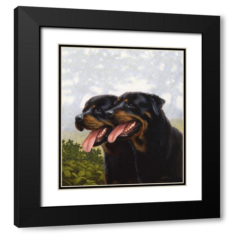 Jsm32-A Black Modern Wood Framed Art Print with Double Matting by Silver, John