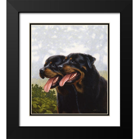 Jsm32-A Black Modern Wood Framed Art Print with Double Matting by Silver, John