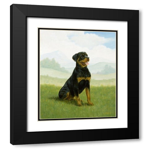 Jsm34-B Black Modern Wood Framed Art Print with Double Matting by Silver, John