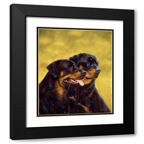 Jsm36-B Black Modern Wood Framed Art Print with Double Matting by Silver, John