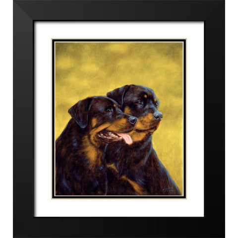 Jsm36-B Black Modern Wood Framed Art Print with Double Matting by Silver, John