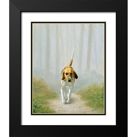 Jsm37-B Black Modern Wood Framed Art Print with Double Matting by Silver, John