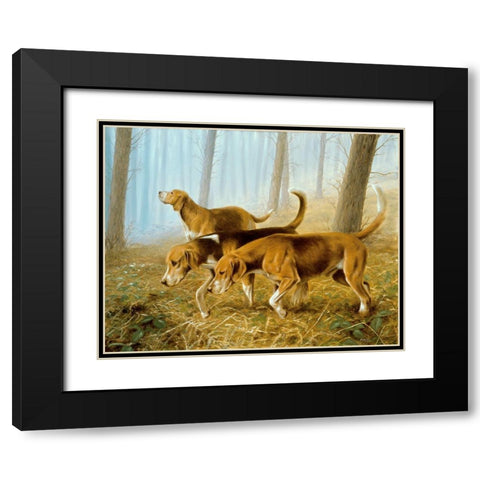 Jsm39-A Black Modern Wood Framed Art Print with Double Matting by Silver, John