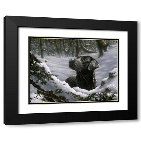 Js26-A - Broken Silence Black Modern Wood Framed Art Print with Double Matting by Silver, John