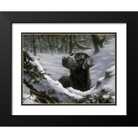Js26-A - Broken Silence Black Modern Wood Framed Art Print with Double Matting by Silver, John
