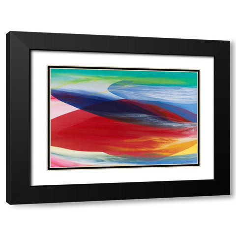 Rhythm Black Modern Wood Framed Art Print with Double Matting by Zaccheo, John