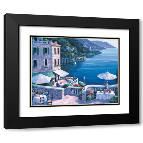 Timeless Splendor Black Modern Wood Framed Art Print with Double Matting by Zaccheo, John