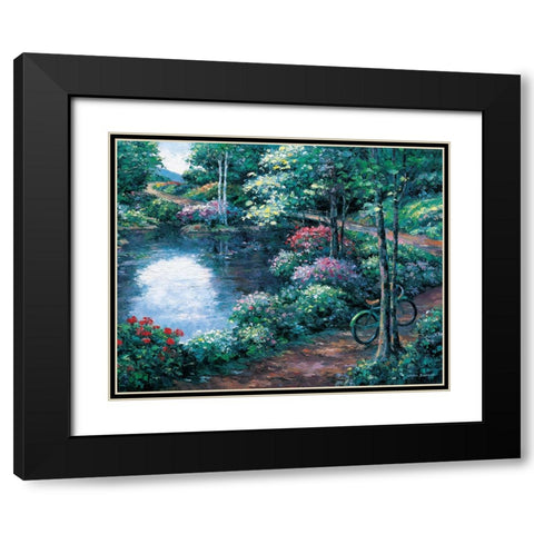 Pathway To Eternity Black Modern Wood Framed Art Print with Double Matting by Zaccheo, John