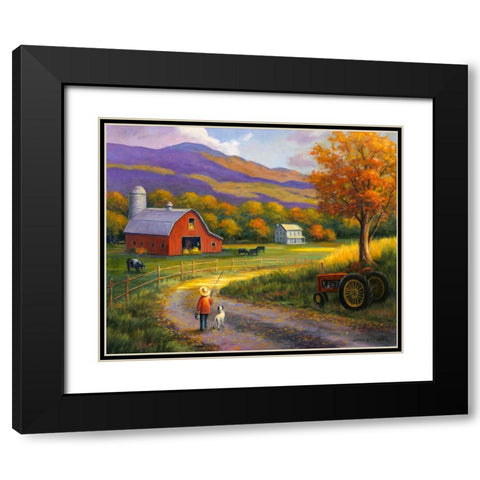 The Journey Home Black Modern Wood Framed Art Print with Double Matting by Zaccheo, John