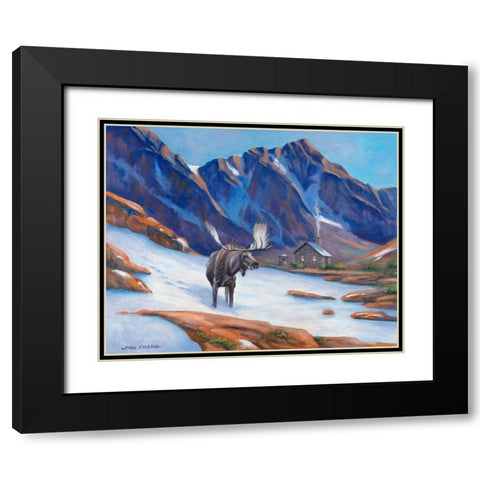 High in the Rockies Black Modern Wood Framed Art Print with Double Matting by Zaccheo, John