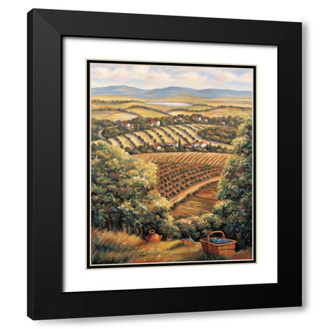Valley D Black Modern Wood Framed Art Print with Double Matting by Zaccheo, John