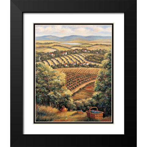 Valley D Black Modern Wood Framed Art Print with Double Matting by Zaccheo, John