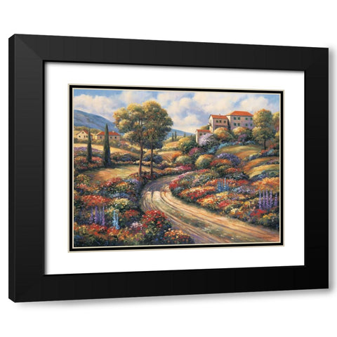 The Villa B Black Modern Wood Framed Art Print with Double Matting by Zaccheo, John