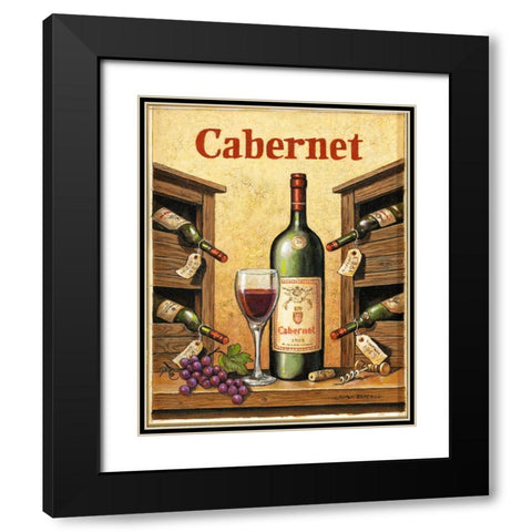 Cabernet Black Modern Wood Framed Art Print with Double Matting by Zaccheo, John
