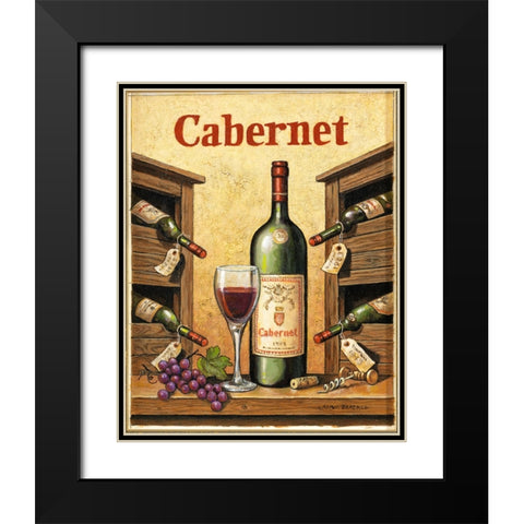 Cabernet Black Modern Wood Framed Art Print with Double Matting by Zaccheo, John