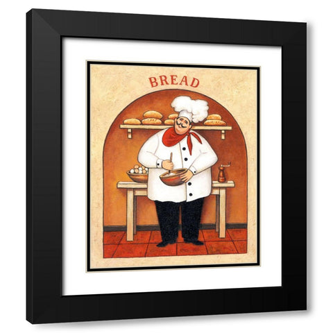Bread Black Modern Wood Framed Art Print with Double Matting by Zaccheo, John