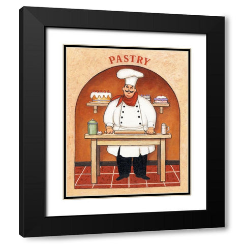 Pastry Black Modern Wood Framed Art Print with Double Matting by Zaccheo, John