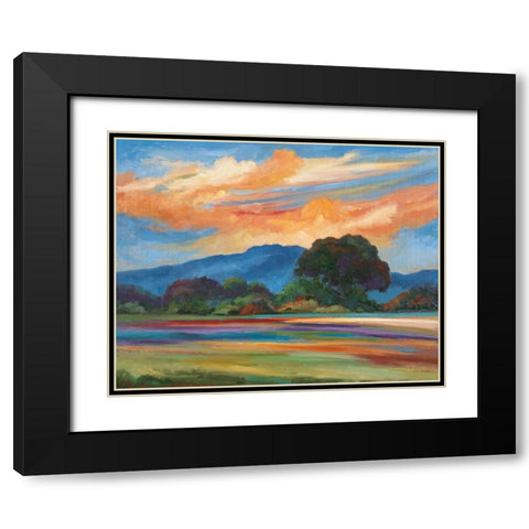 Morning Light Black Modern Wood Framed Art Print with Double Matting by Zaccheo, John