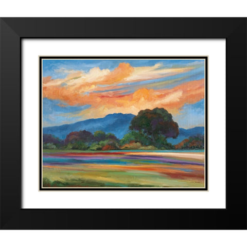Morning Light Black Modern Wood Framed Art Print with Double Matting by Zaccheo, John