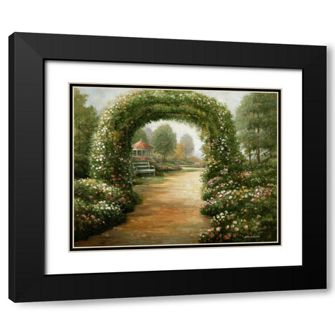 Archway Black Modern Wood Framed Art Print with Double Matting by Zaccheo, John