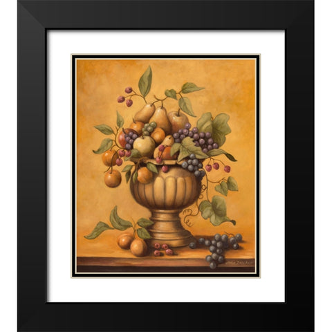 Fruit Bowl Black Modern Wood Framed Art Print with Double Matting by Zaccheo, John