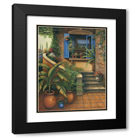 Stairway To Paradise Black Modern Wood Framed Art Print with Double Matting by Zaccheo, John