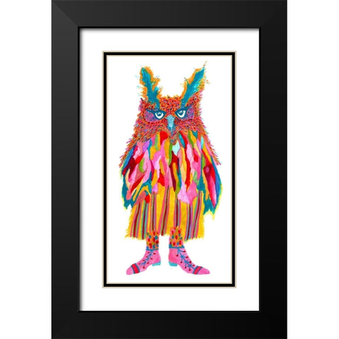 Olivia Black Modern Wood Framed Art Print with Double Matting by Kwerki Studios